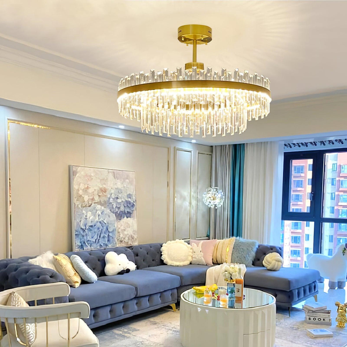 Drum Glass Chandelier - view 2
