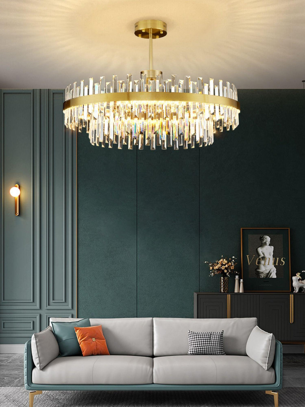 Drum Glass Chandelier - view 4