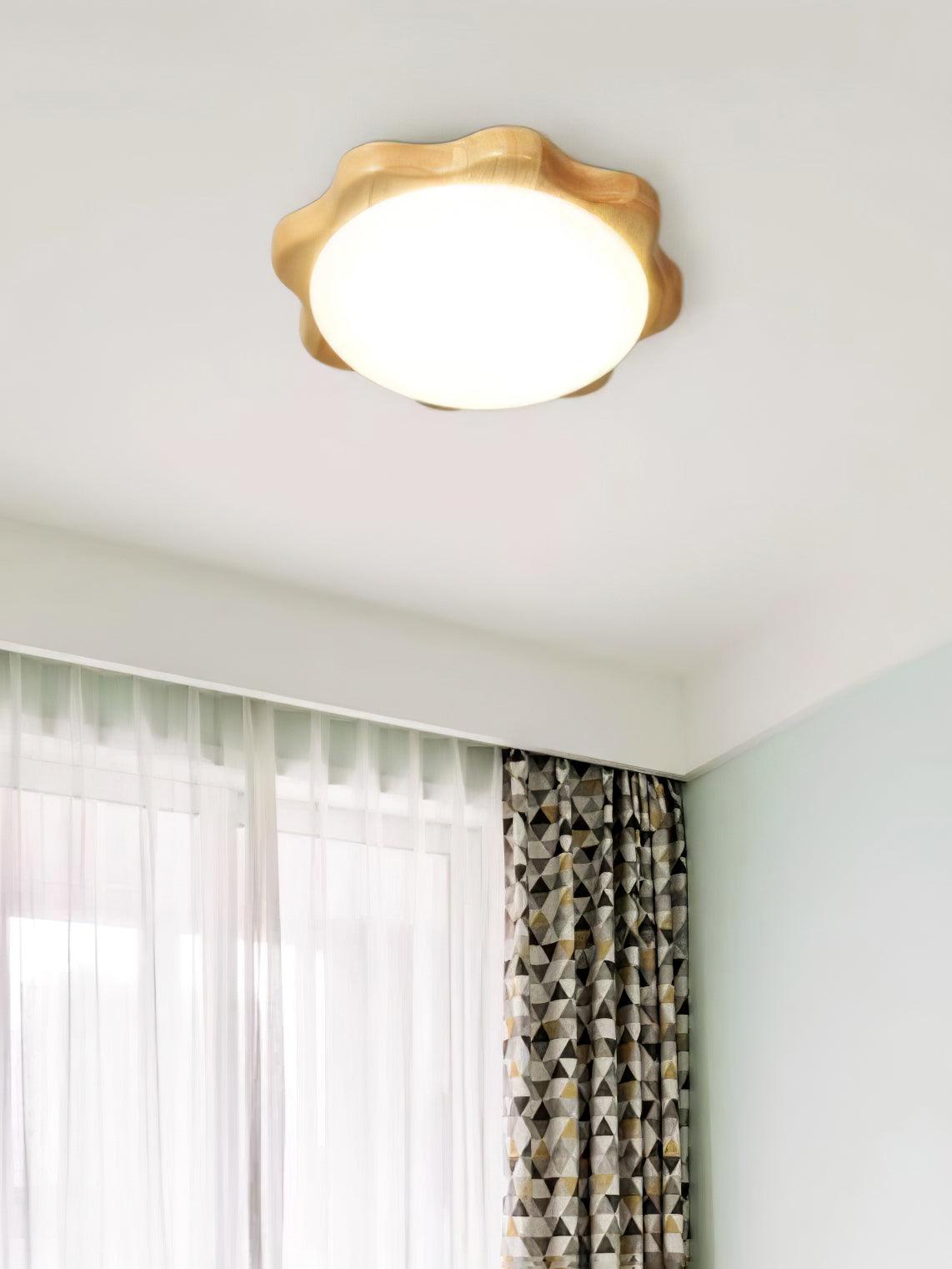 Drum Wood Ceiling Lamp - view 7