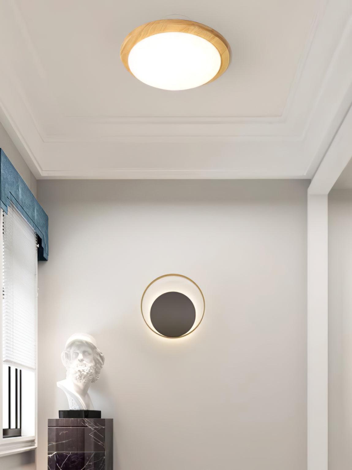 Drum Wood Ceiling Lamp - view 8