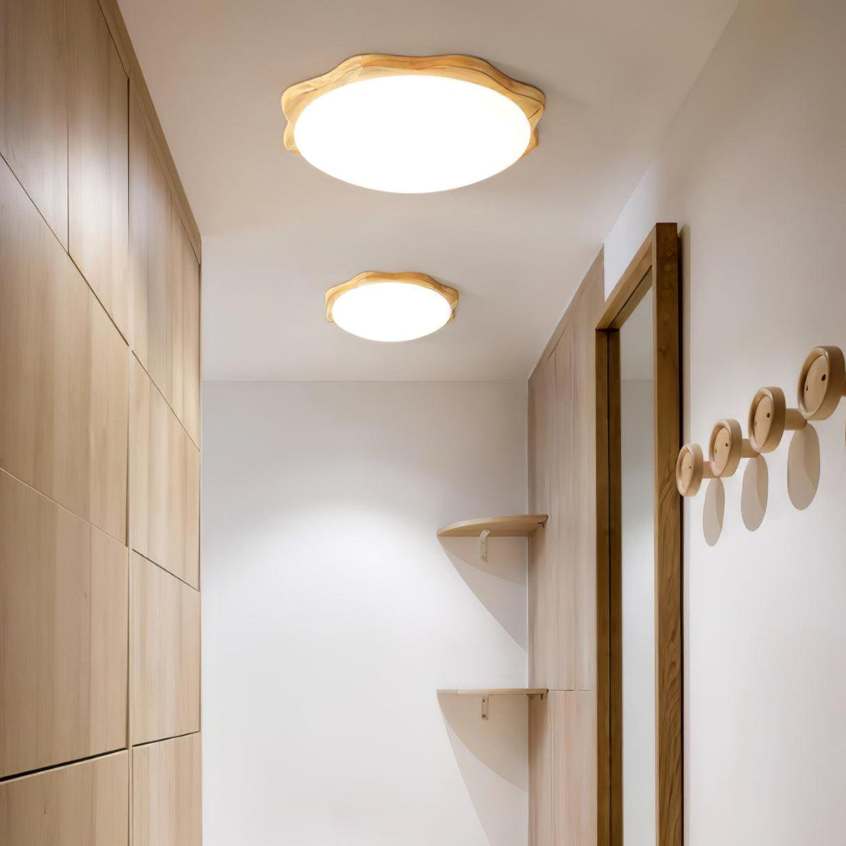 Drum Wood Ceiling Lamp - view 12