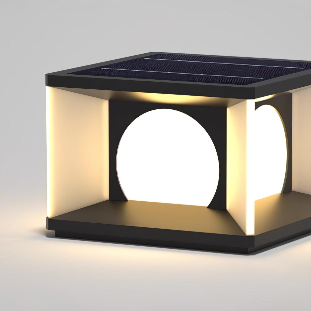 Eclipse Cube Outdoor Post Light - view 11