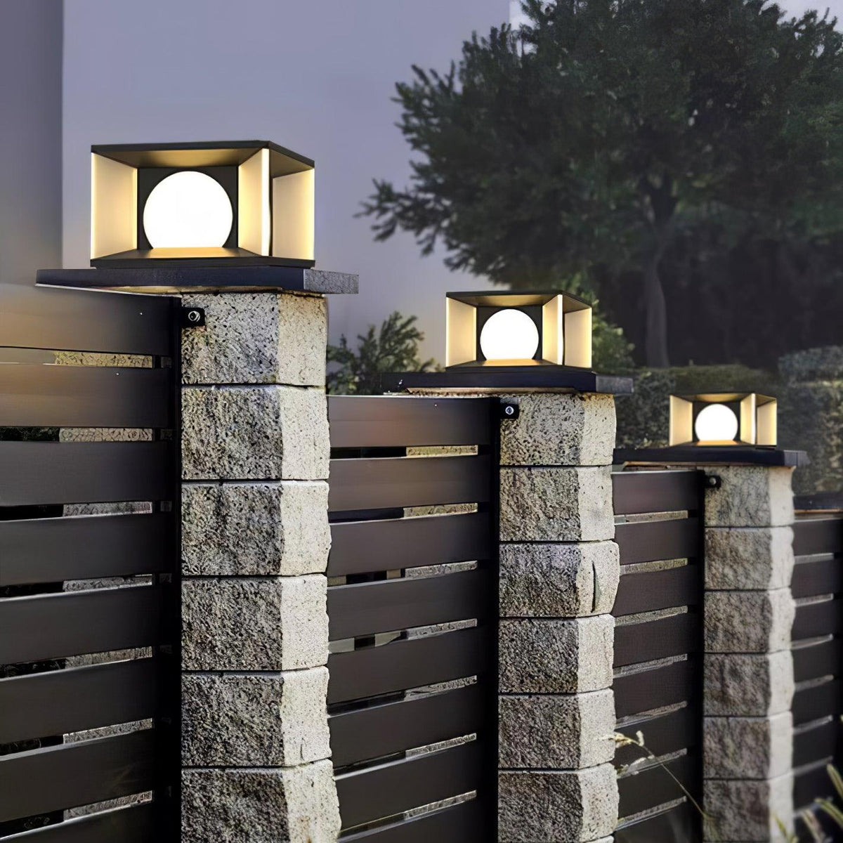 Eclipse Cube Outdoor Post Light - view 18