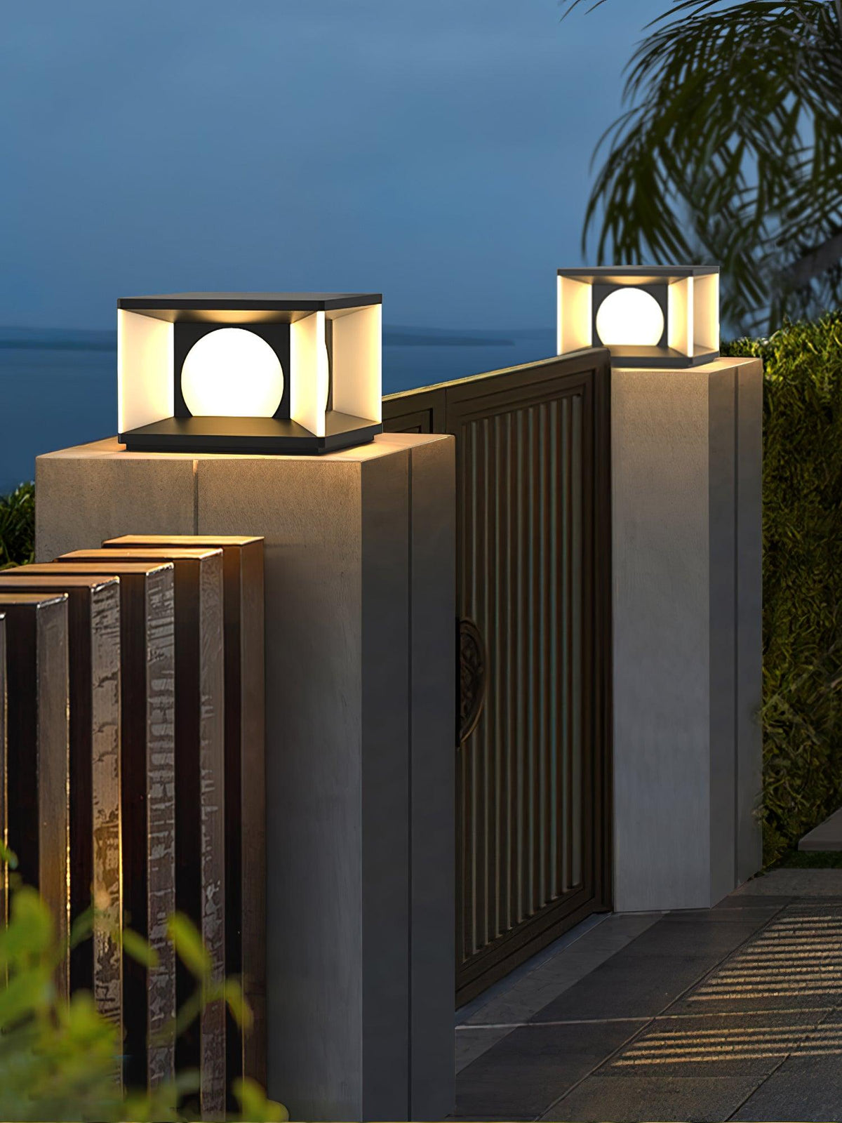 Eclipse Cube Outdoor Post Light - view 26