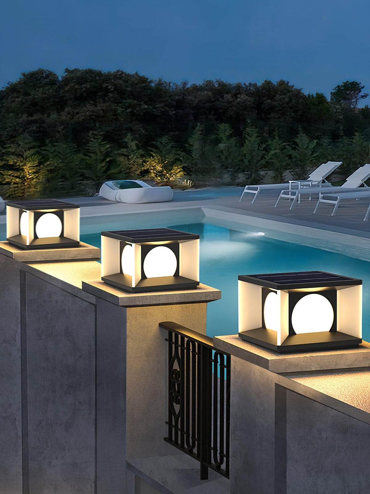 Eclipse Cube Outdoor Post Light - view 27