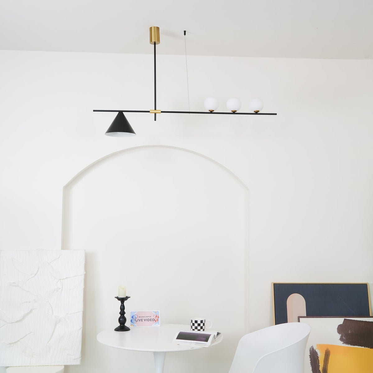 Eclipse Linear Suspension Light - view 3