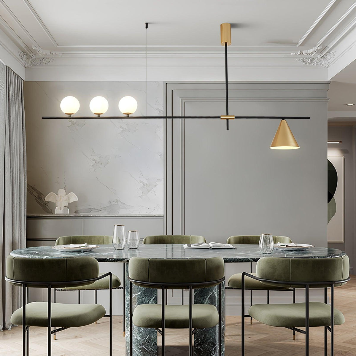 Eclipse Linear Suspension Light - view 2