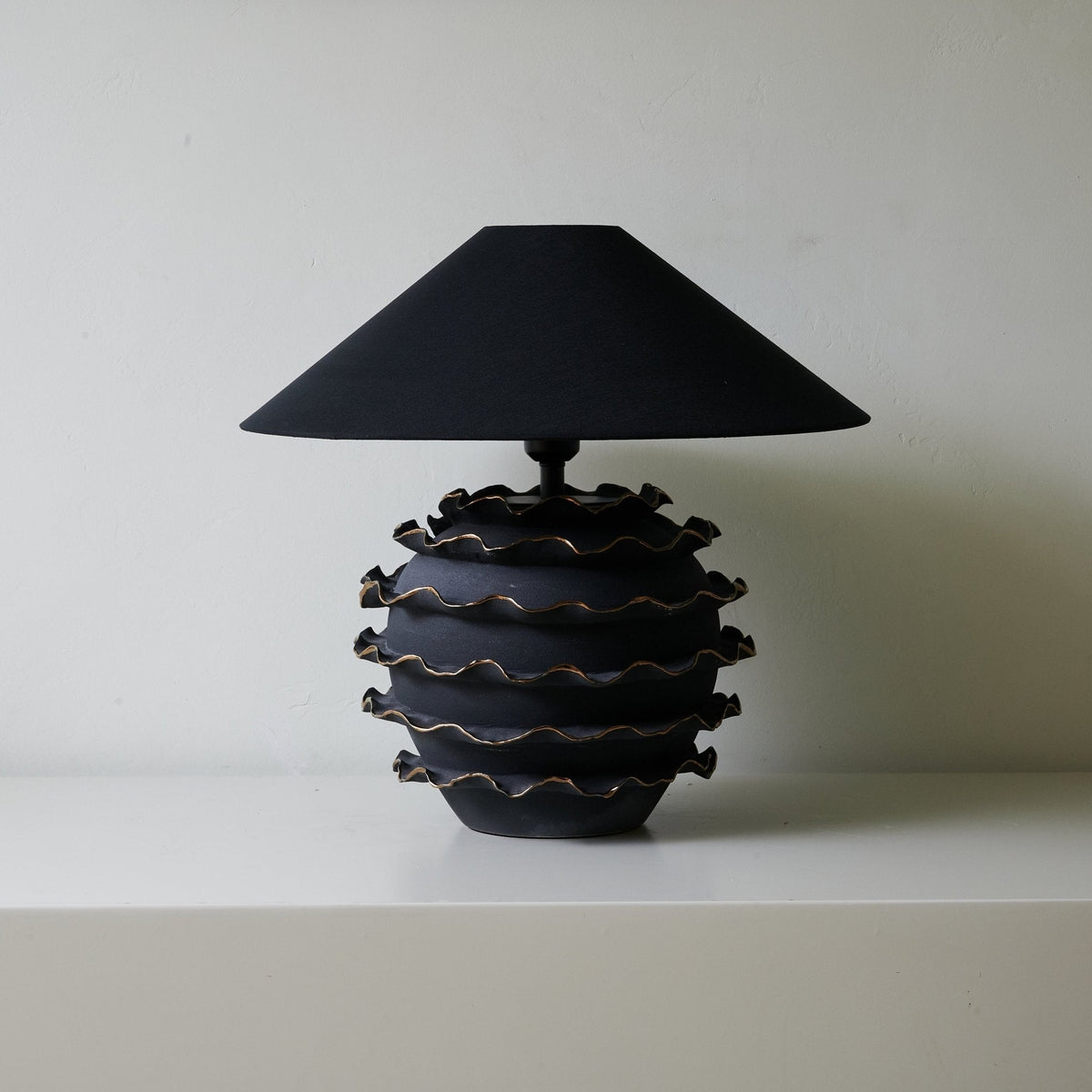 Eclipse Ruffle Table Lamp