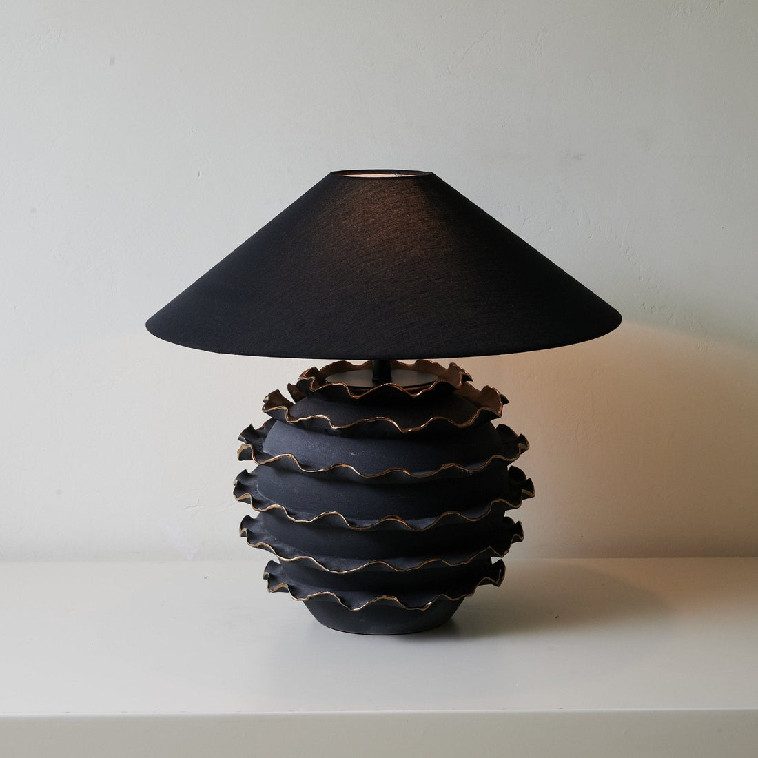 Eclipse Ruffle Table Lamp
