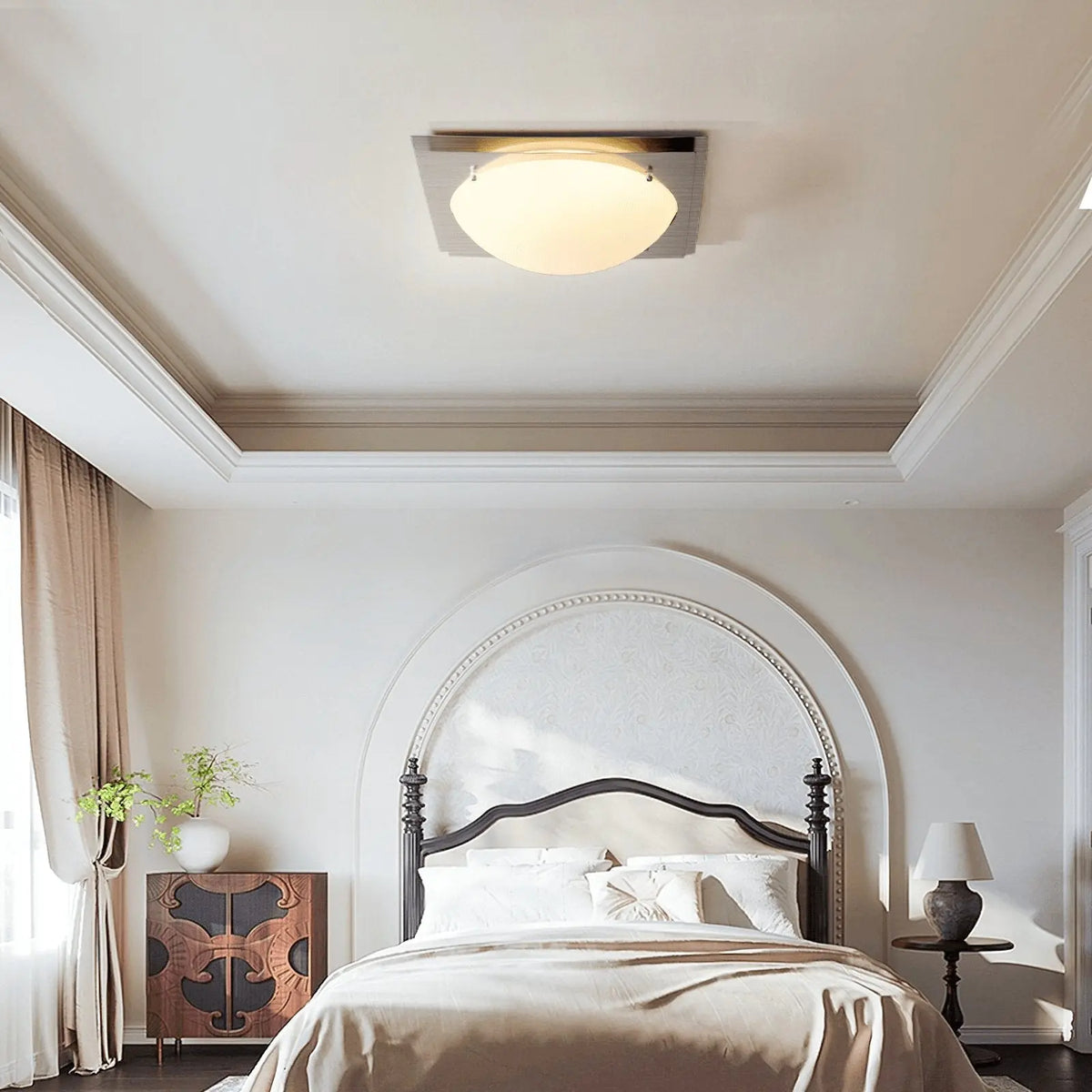 Edged Glass Ceiling Lamp - view 3