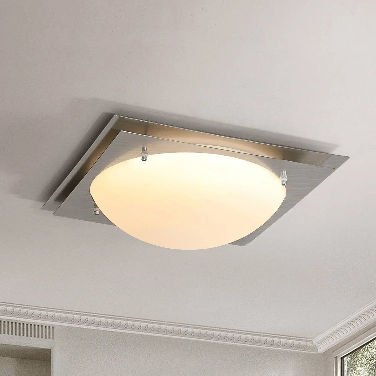 Edged Glass Ceiling Lamp - view 6