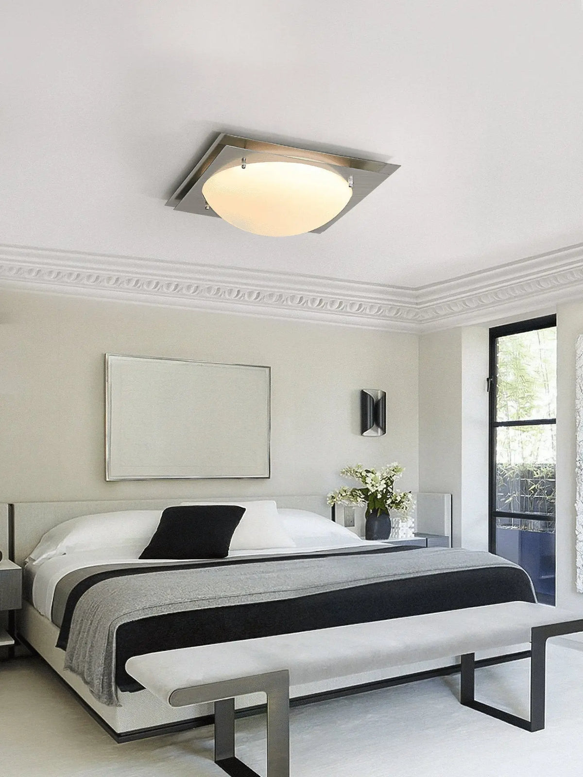 Edged Glass Ceiling Lamp - view 8