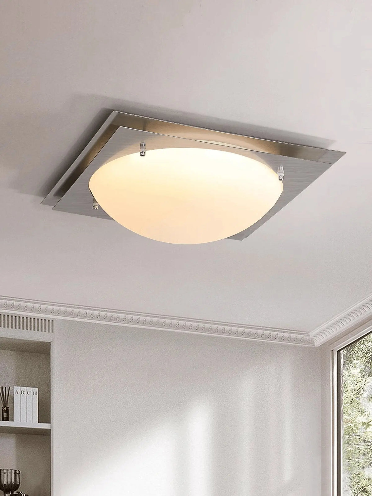 Edged Glass Ceiling Lamp - view 9