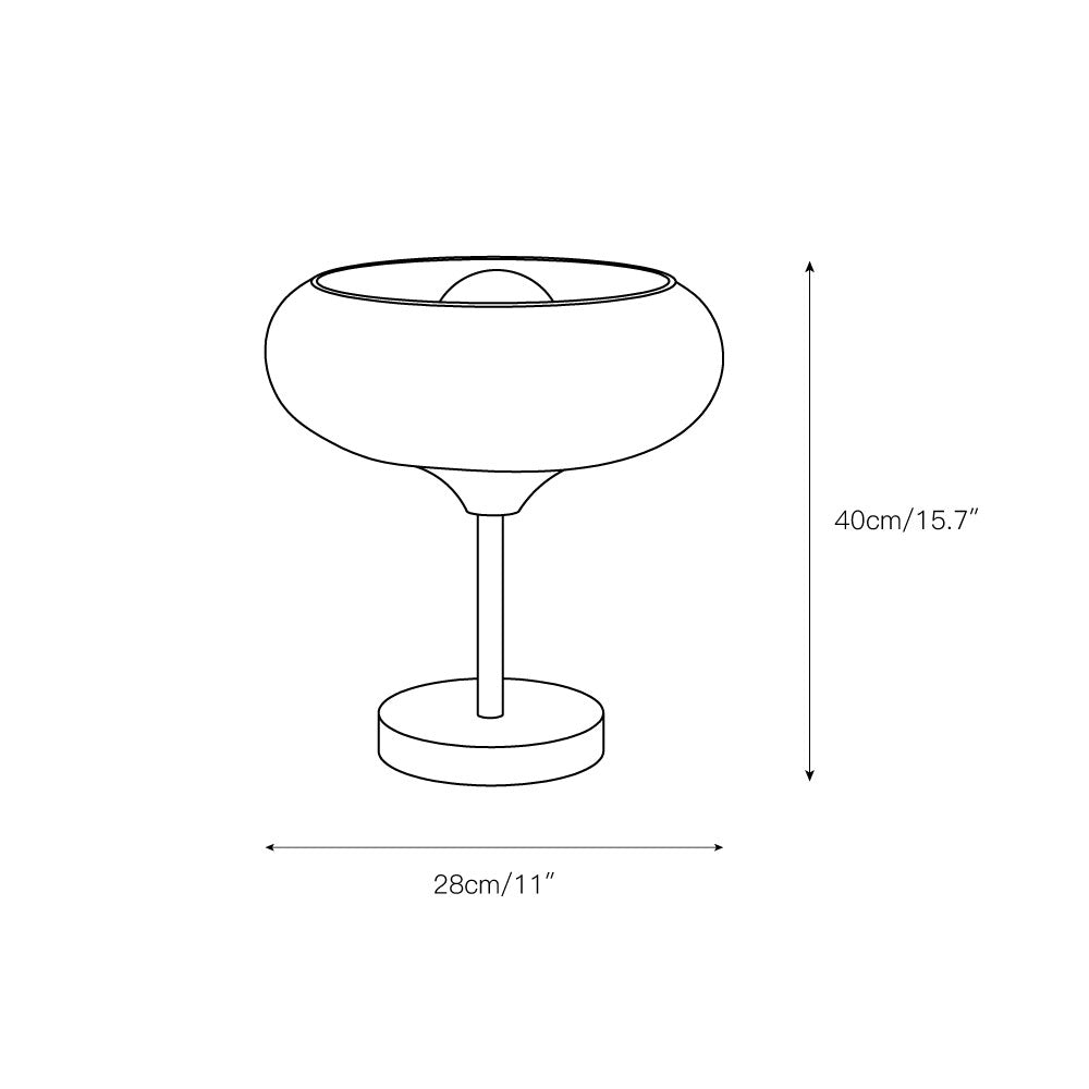 Egg Tart Glass Table Lamp - view 3