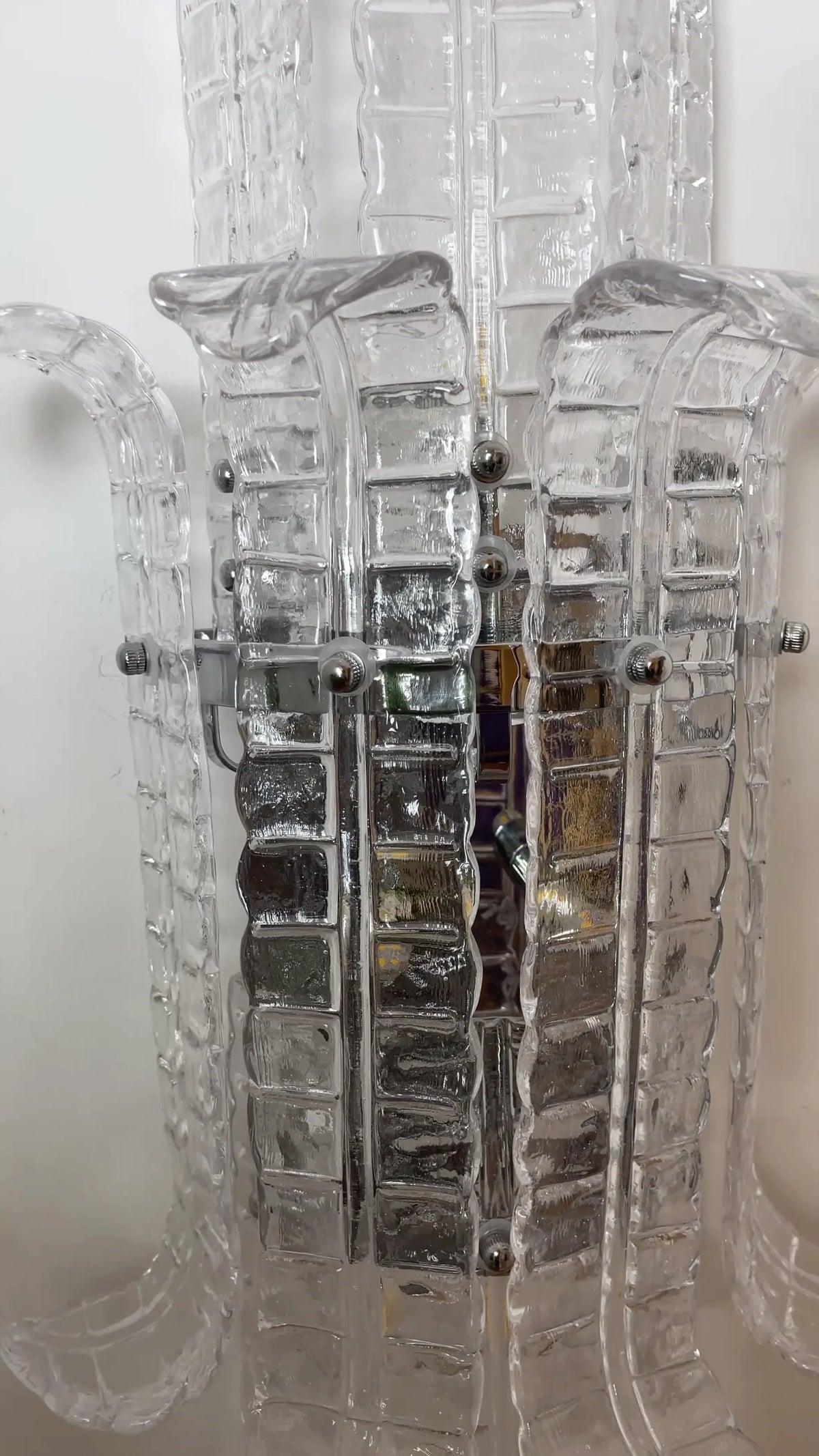 Elegant Murano Leaf Shape Glass Wall Sconce - view 18