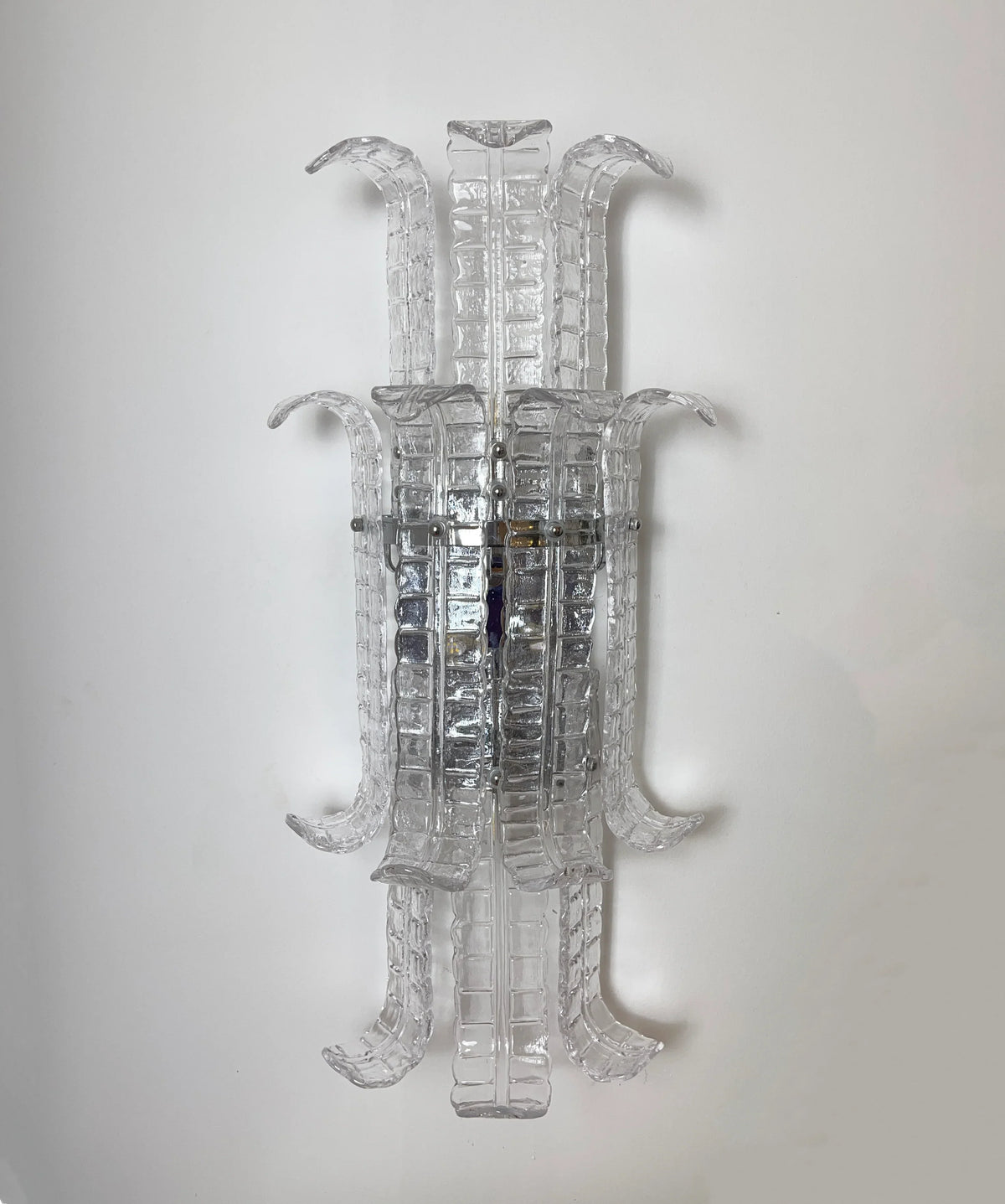 Elegant Murano Leaf Shape Glass Wall Sconce - view 12