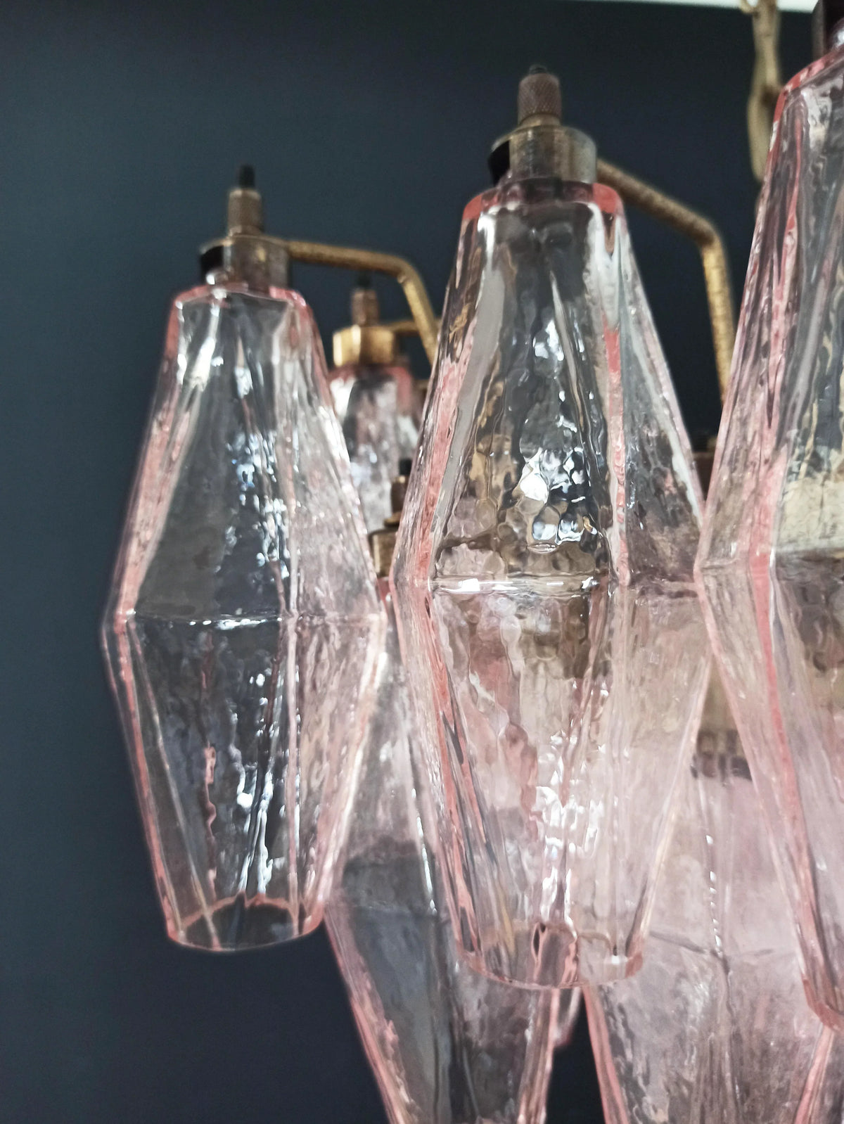 Poliedri Murano Pink Chandelier - view 18