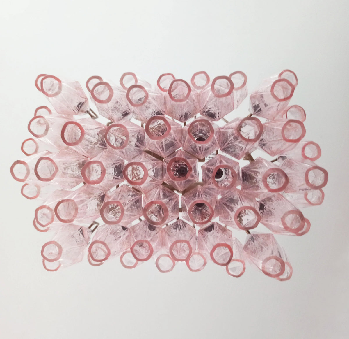 Poliedri Murano Pink Chandelier - view 12