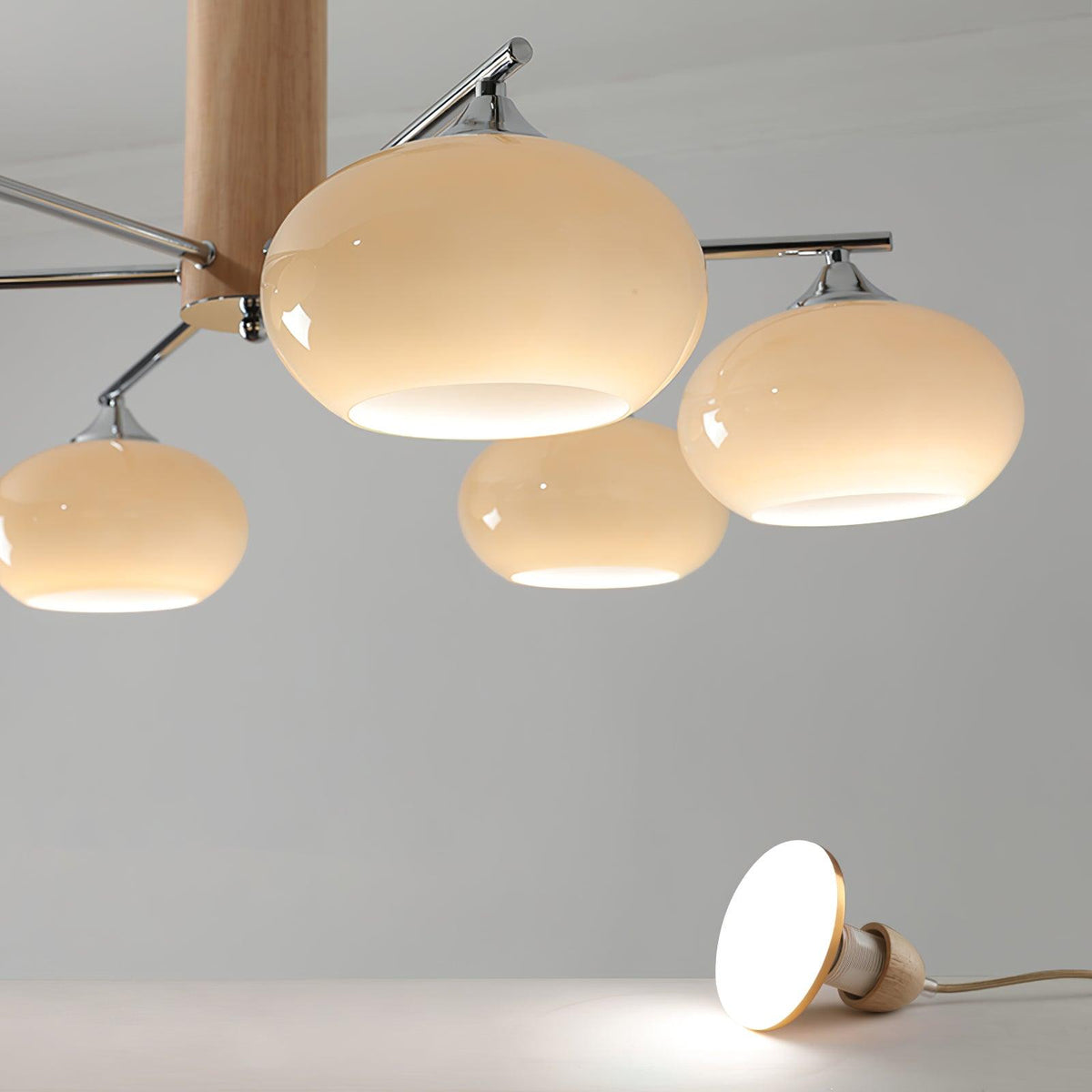 Elliptical Persimmon Chandelier - view 8