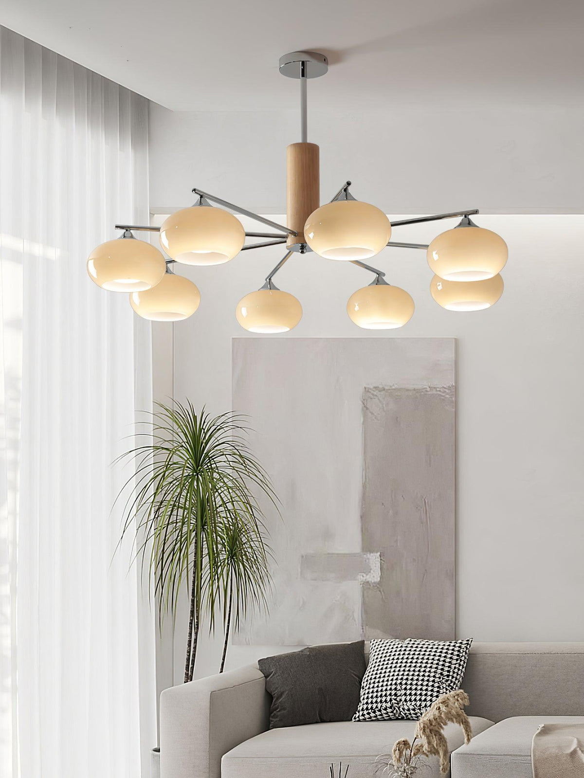 Elliptical Persimmon Chandelier - view 10