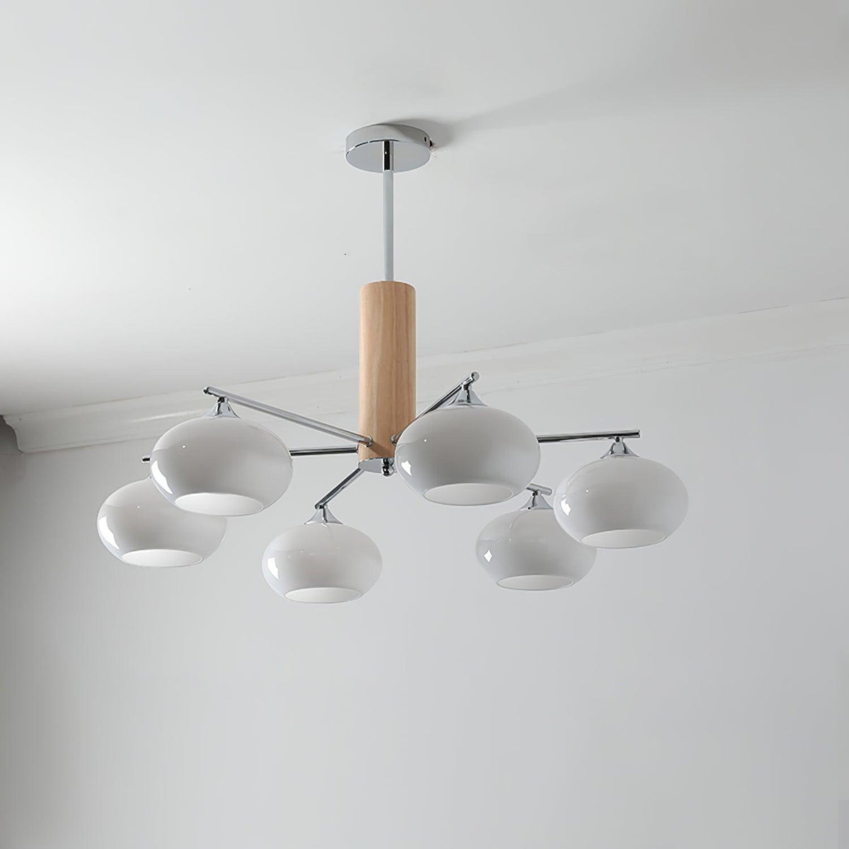 Elliptical Persimmon Chandelier - view 19