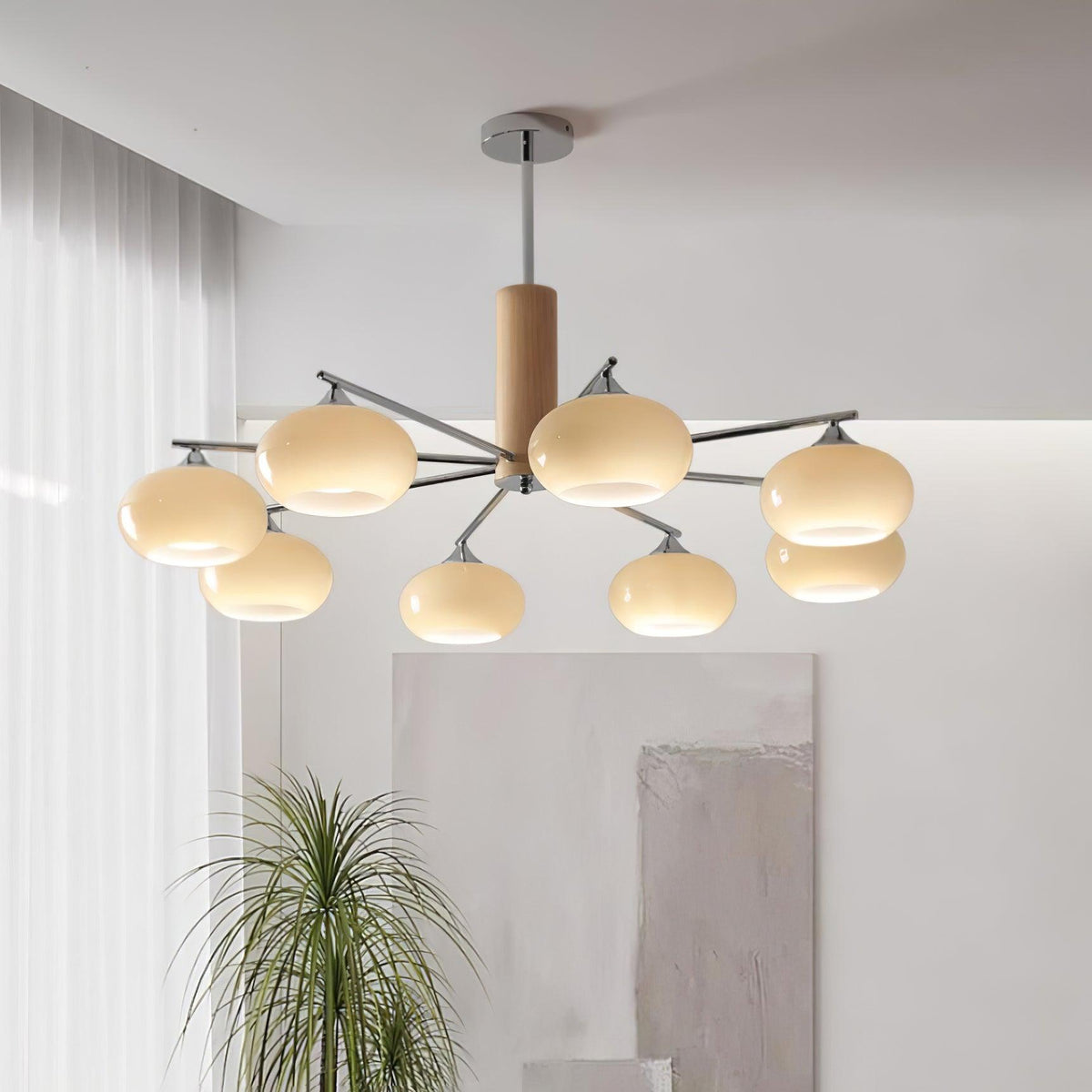 Elliptical Persimmon Chandelier - view 11