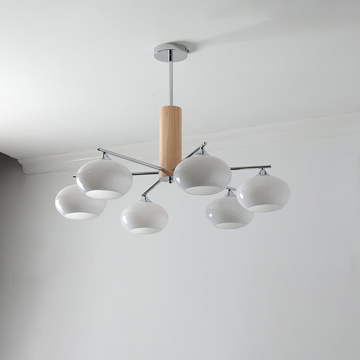 Elliptical Persimmon Chandelier - view 20