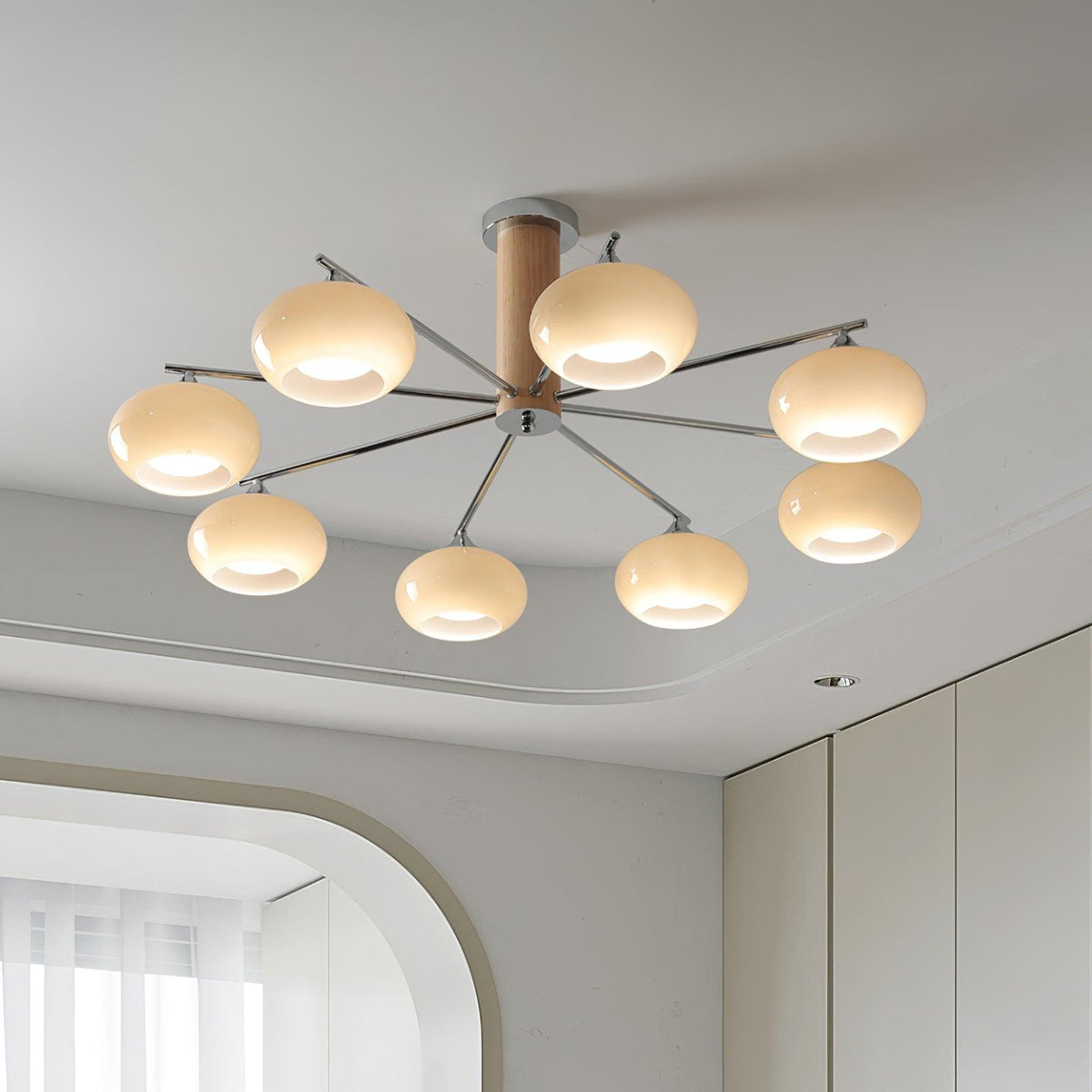 Elliptical Persimmon Chandelier - view 3