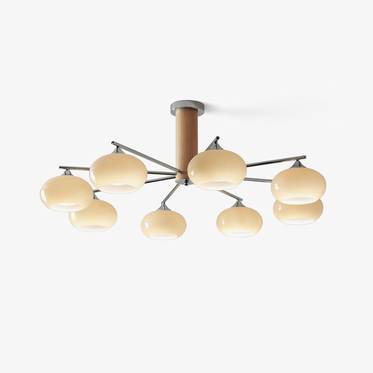 Elliptical Persimmon Chandelier - view 23