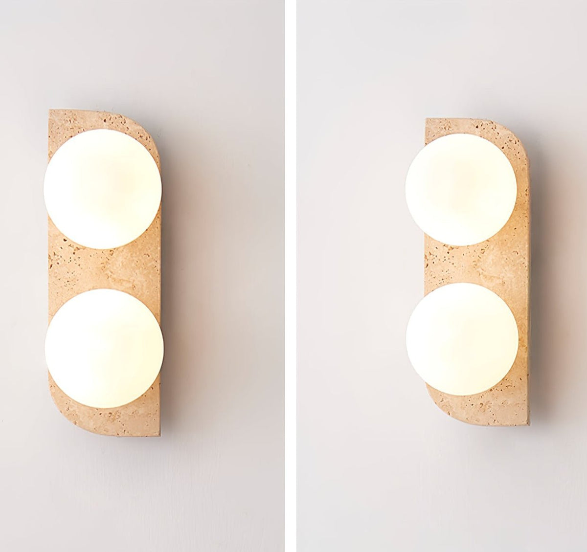 Elysian Travertine Plug-in Wall Light