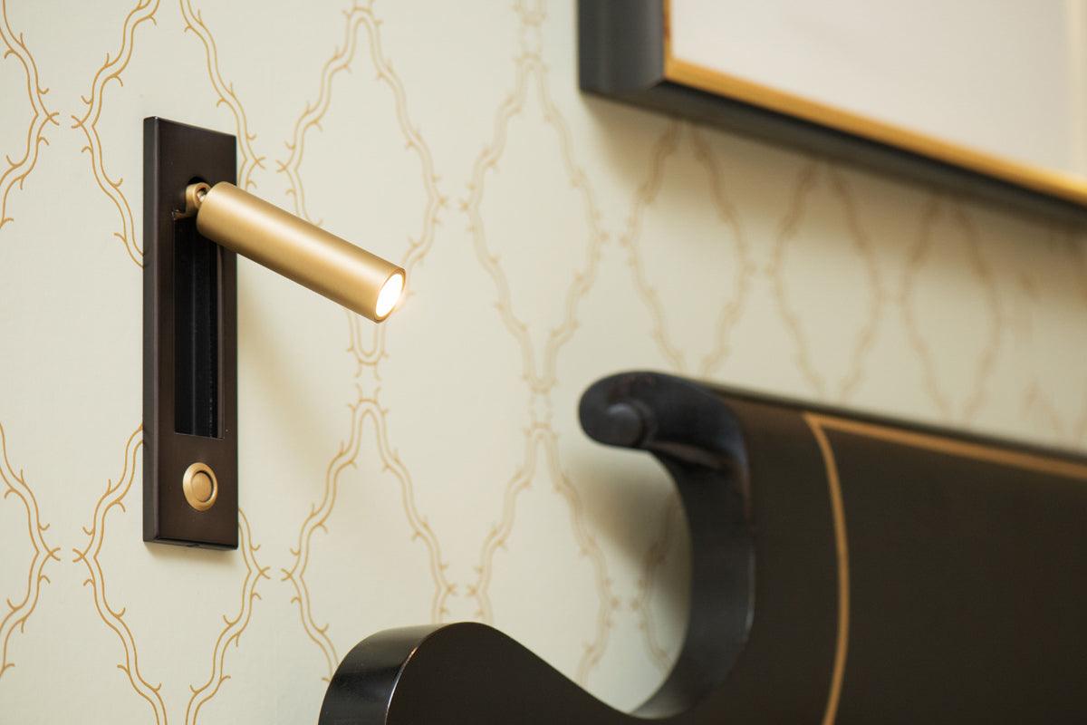 Embedded Bedside Plug-in Sconce
