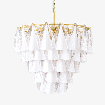 Lunara White Murano Chandelier