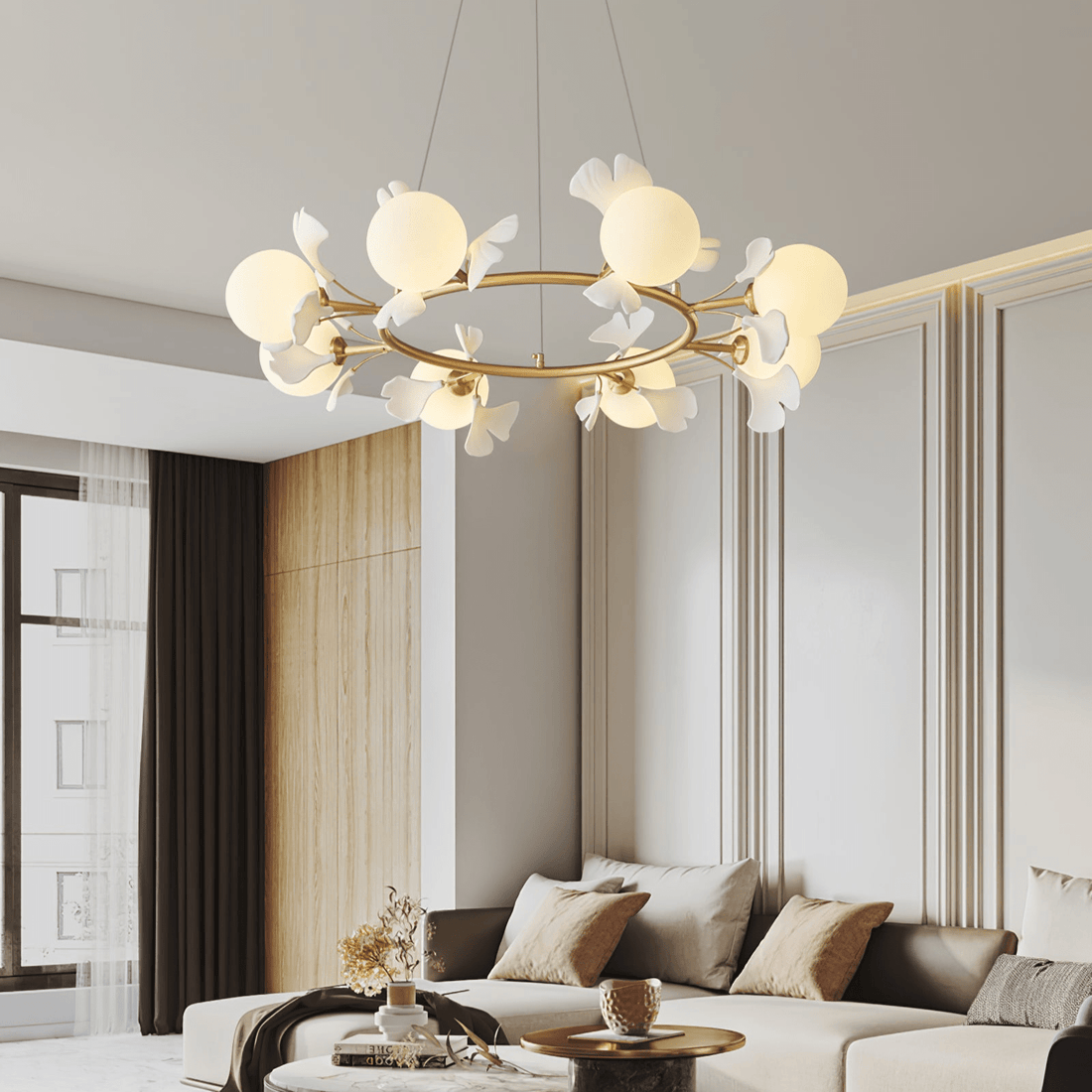 Evander Gingko Chandelier