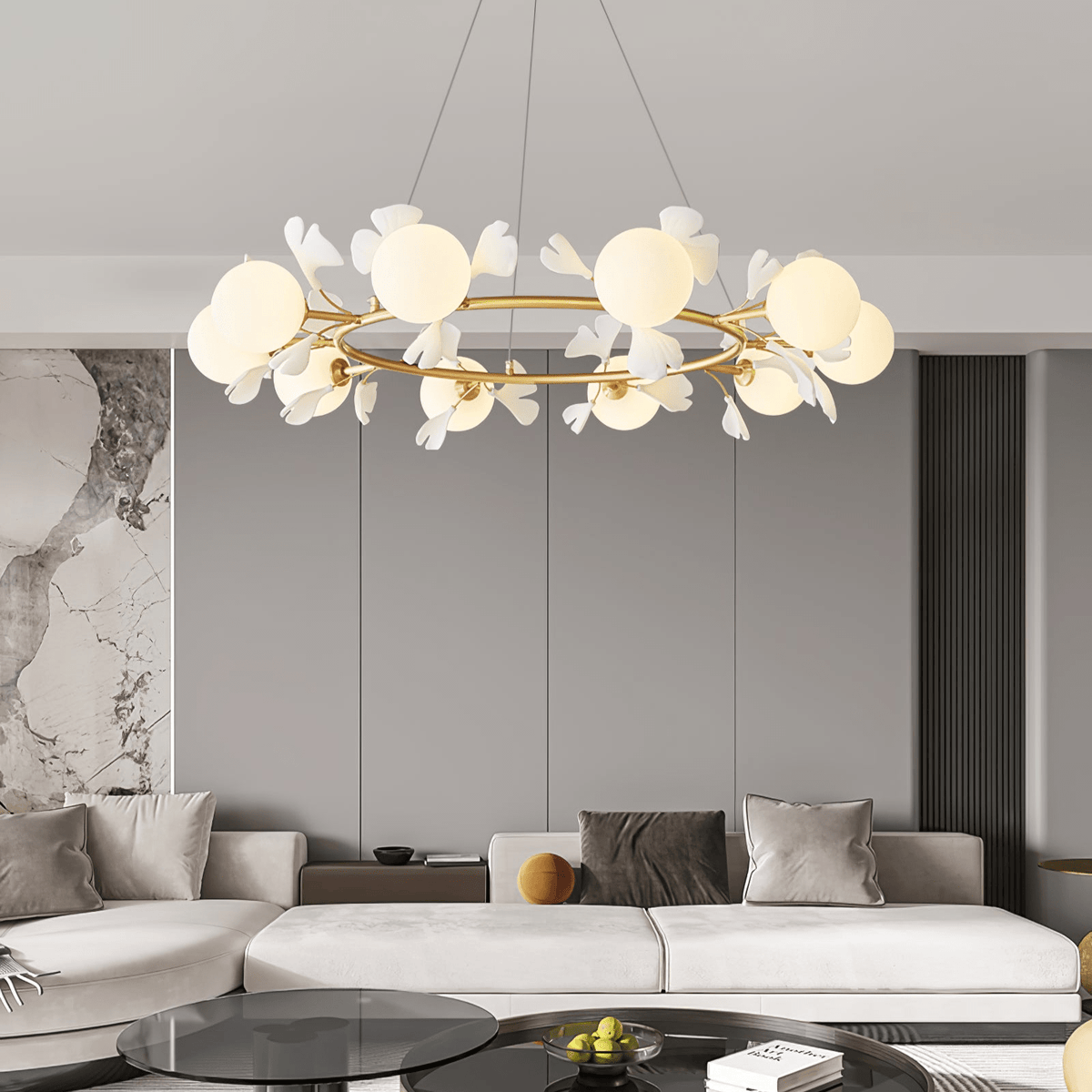 Evander Gingko Chandelier