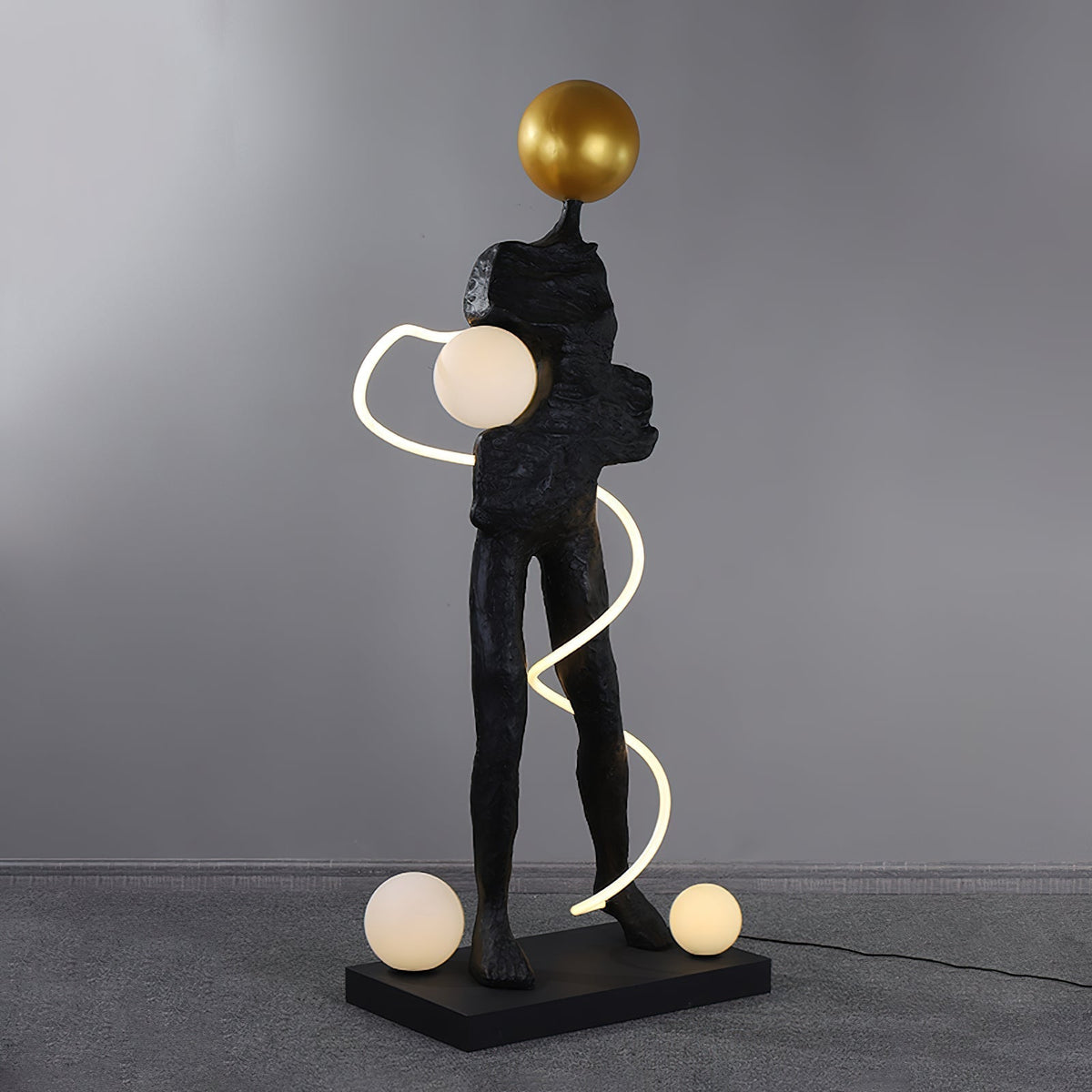 Everett Spiral Floor Lamp - view 9