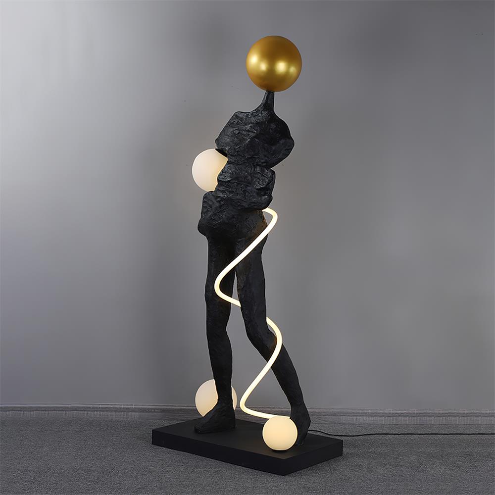 Everett Spiral Floor Lamp - view 2