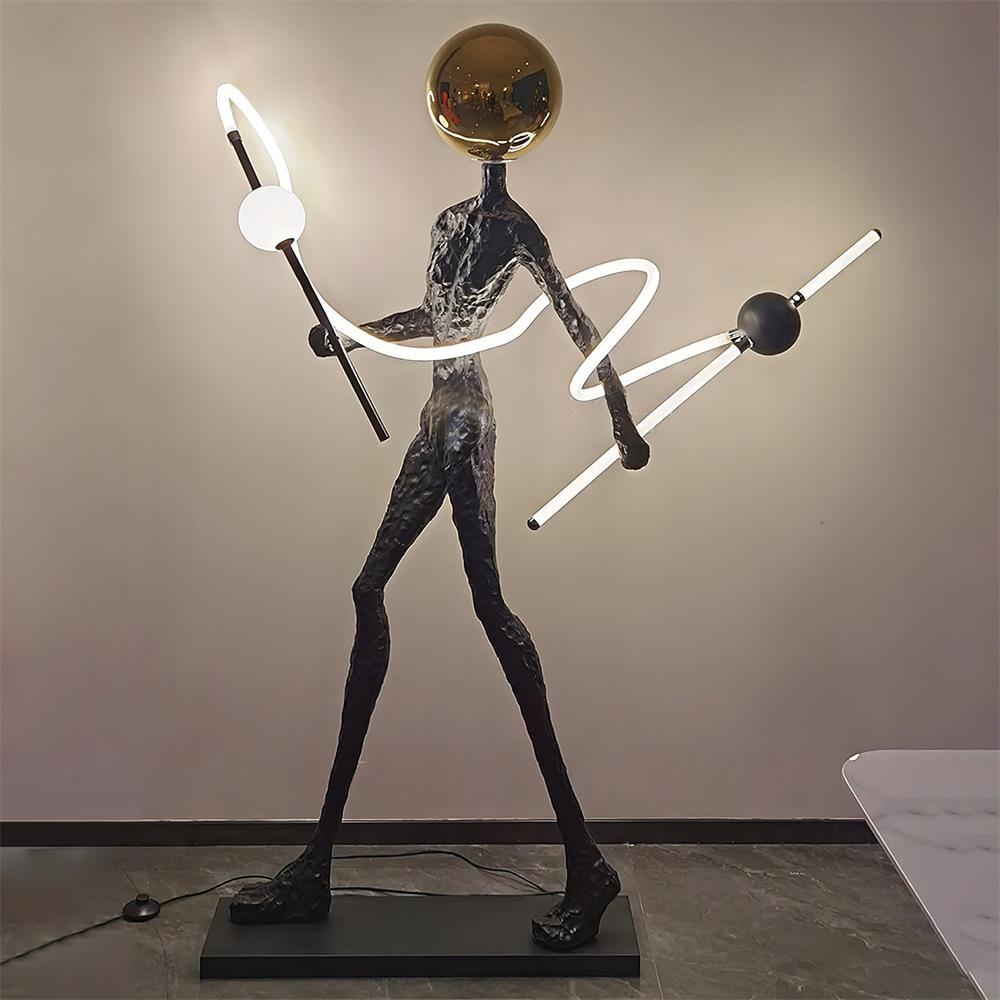 Everett Spiral Floor Lamp - view 7