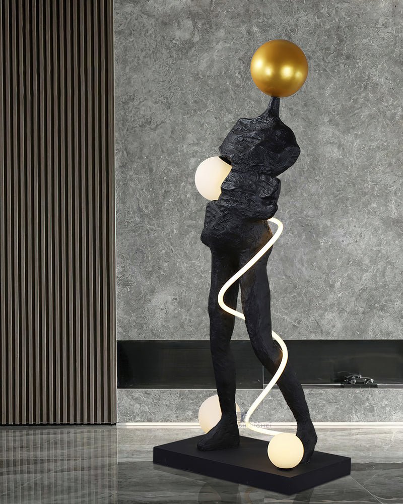 Everett Spiral Floor Lamp - view 5