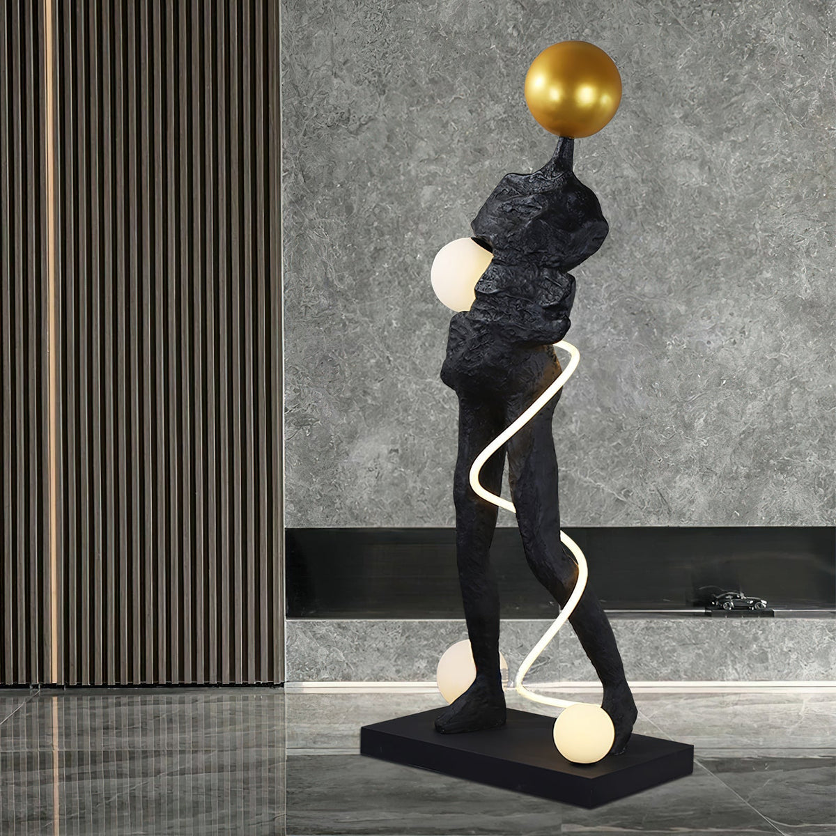 Everett Spiral Floor Lamp - view 10