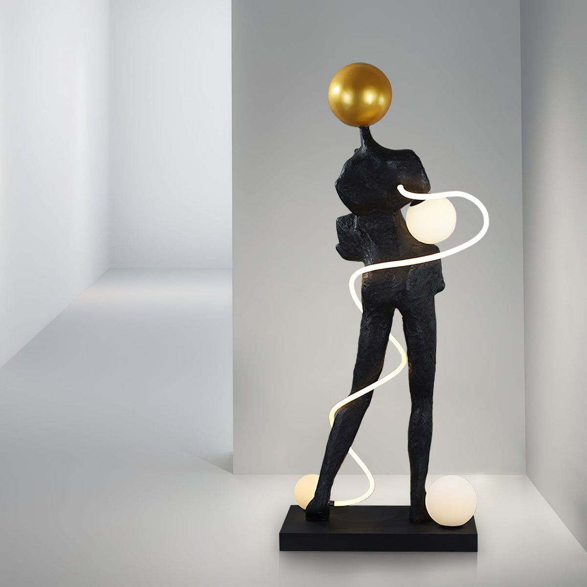 Everett Spiral Floor Lamp - view 11