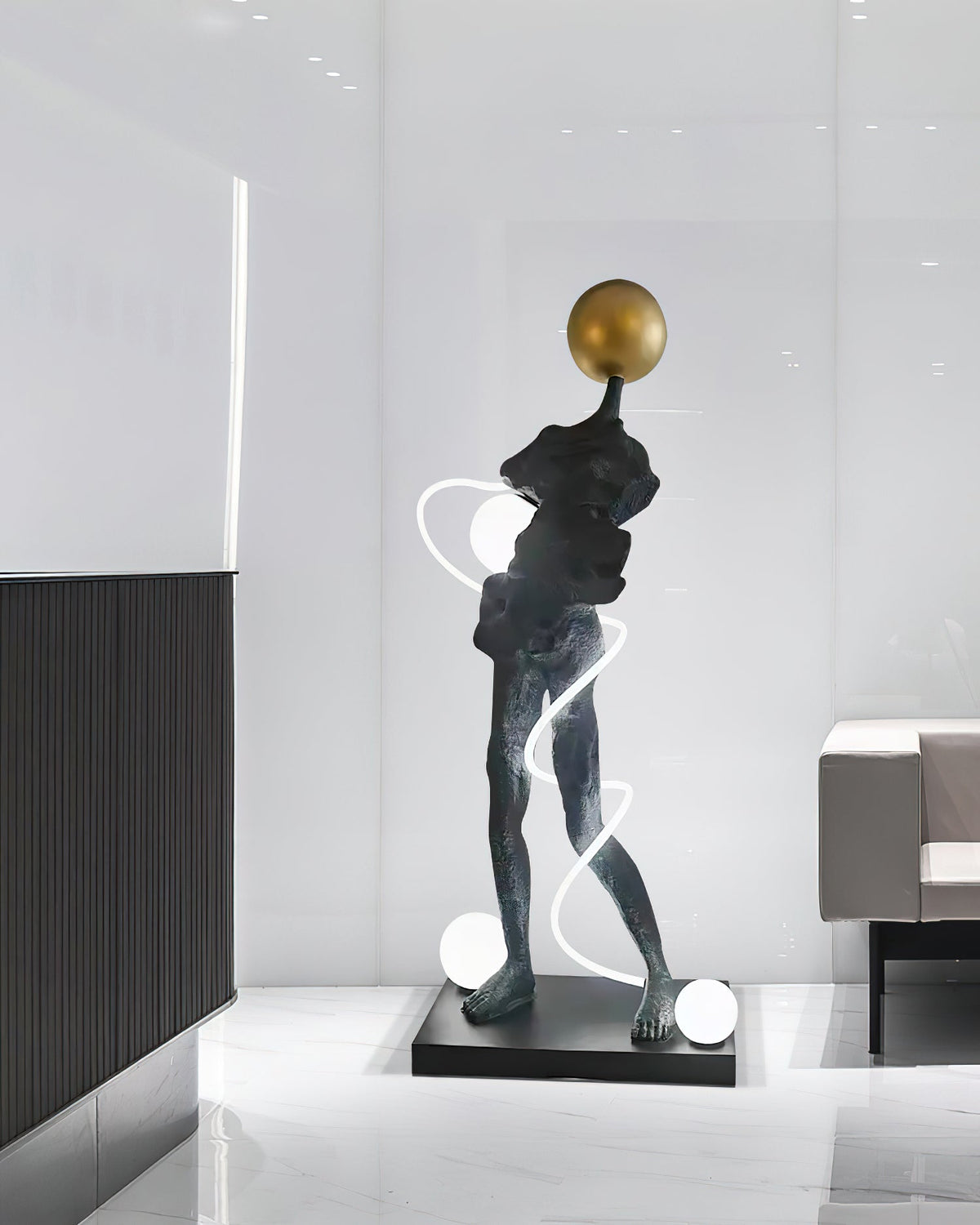 Everett Spiral Floor Lamp - view 12