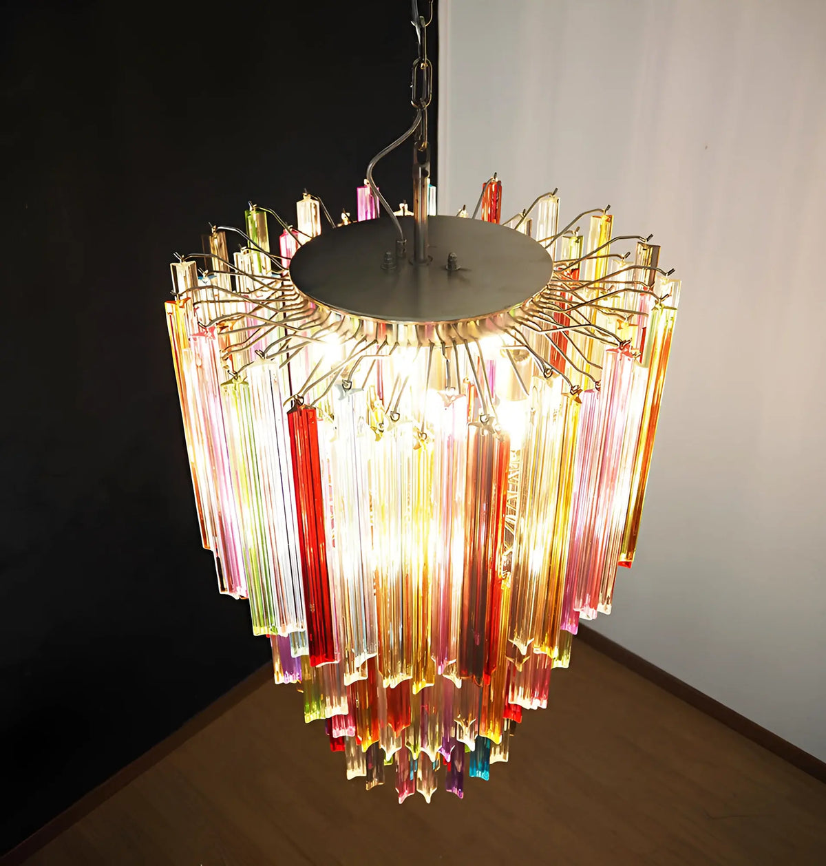 Fantastic Murano Prisms Multicolor Chandelier - view 7