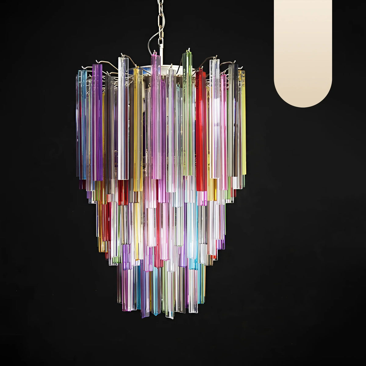 Fantastic Murano Prisms Multicolor Chandelier - view 16
