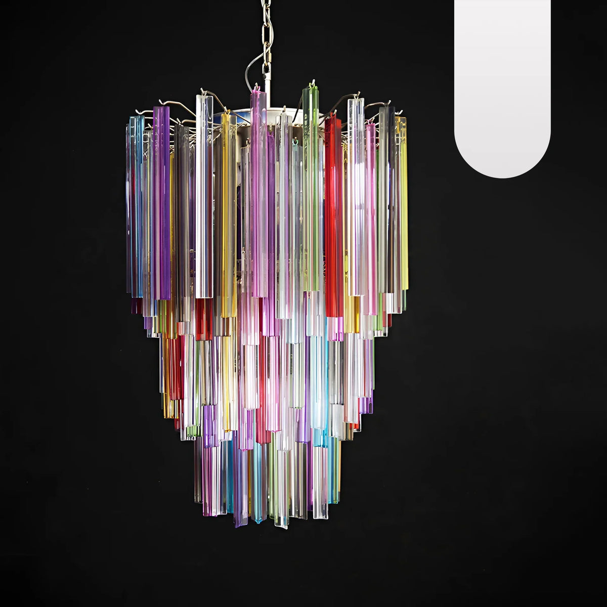 Fantastic Murano Prisms Multicolor Chandelier - view 17