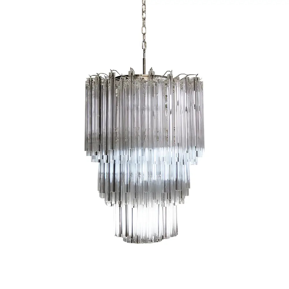 Fantastic Murano Prisms Transparent Chandelier - view 29