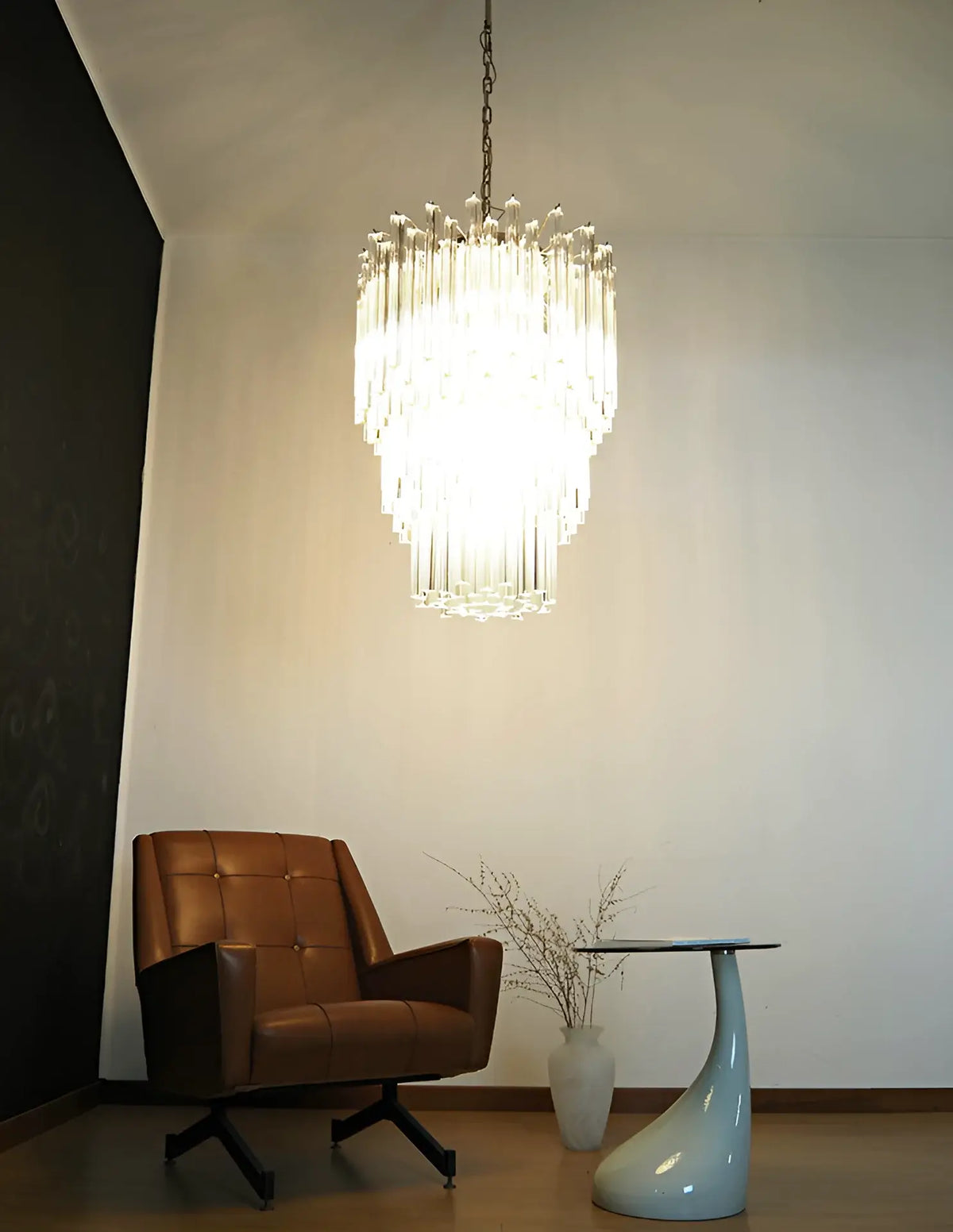 Fantastic Murano Prisms Transparent Chandelier - view 4