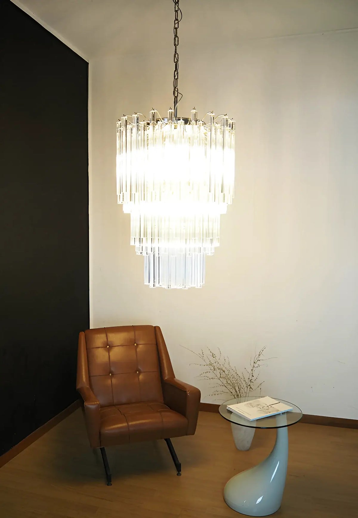 Fantastic Murano Prisms Transparent Chandelier - view 3