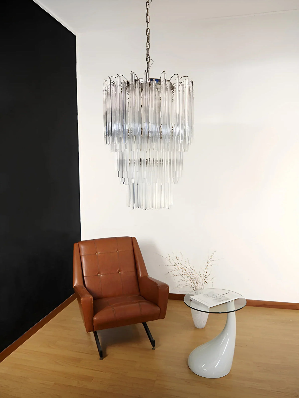 Fantastic Murano Prisms Transparent Chandelier - view 5