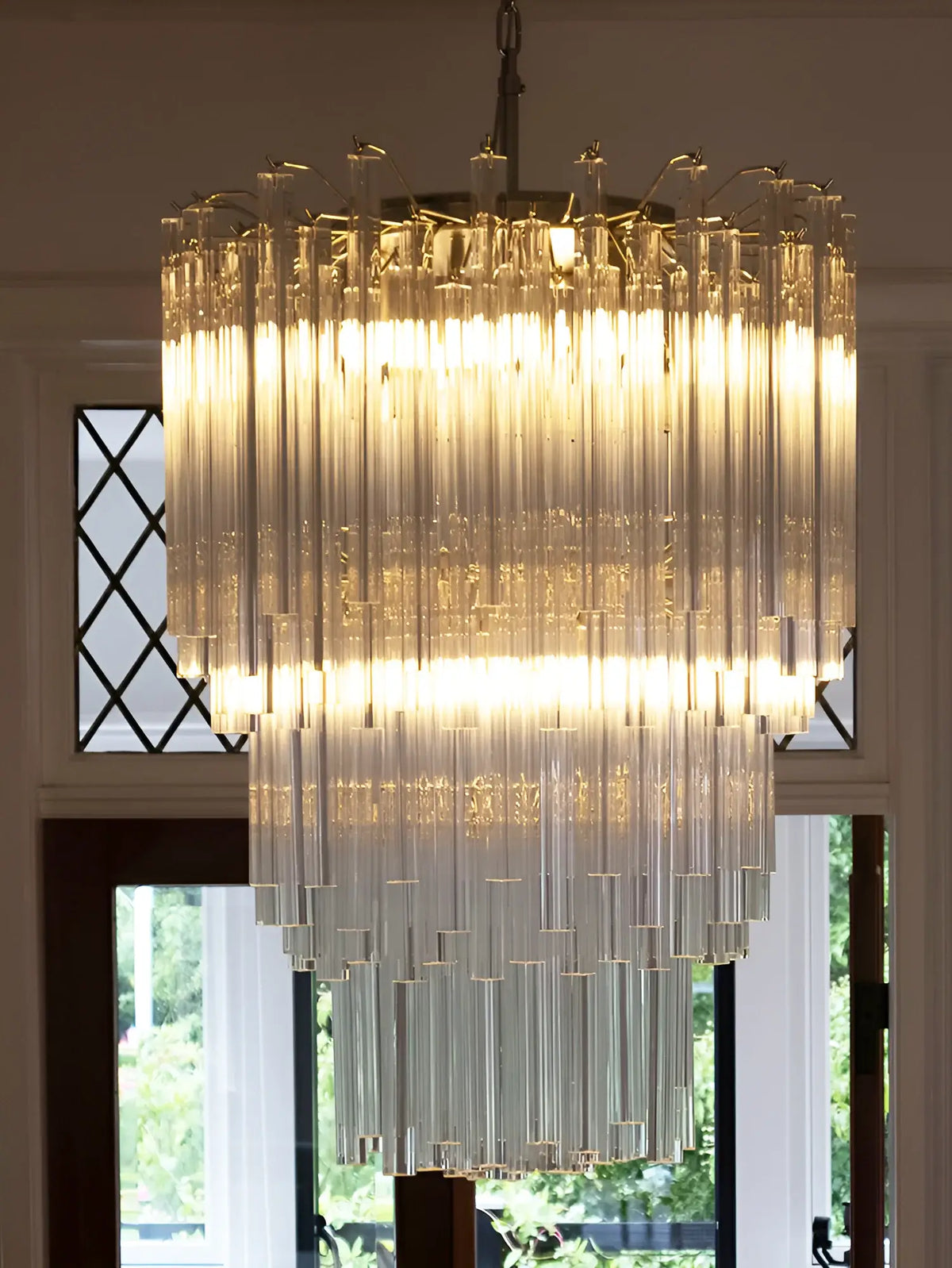 Fantastic Murano Prisms Transparent Chandelier - view 11
