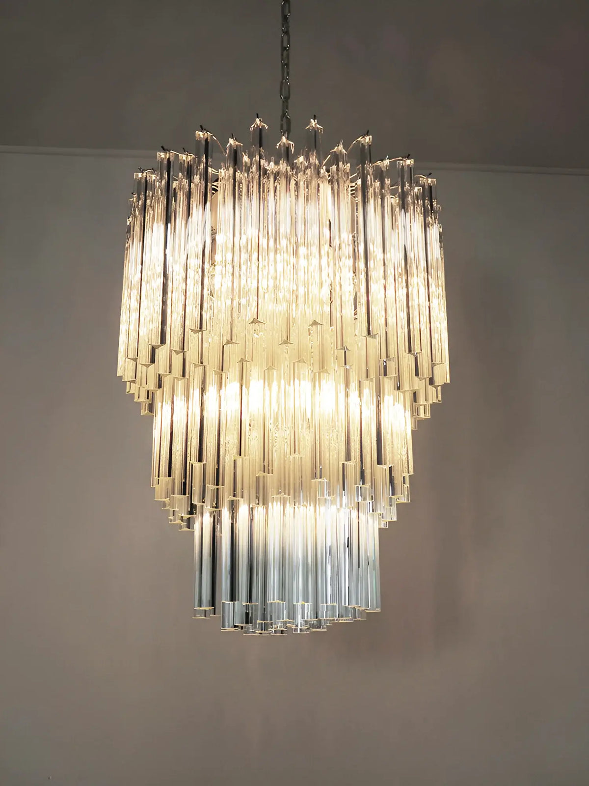 Fantastic Murano Prisms Transparent Chandelier - view 15